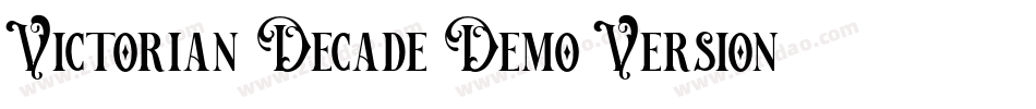 Victorian Decade Demo Version字体转换